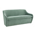 Cellia Frost Blue Velvet Loveseat - Home And Beyond