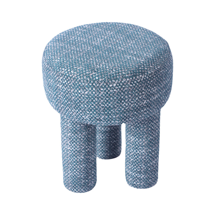 Claire Teal Knubby Stool - Home And Beyond