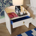 Collins Cream Lacquer Nightstand - Home And Beyond