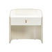 Collins Cream Lacquer Nightstand - Home And Beyond