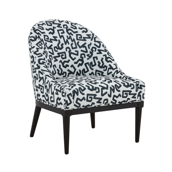 Crystal Velvet Patterned Accent Chair image