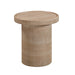 Darcy Faux Travertine Concrete Side Table image