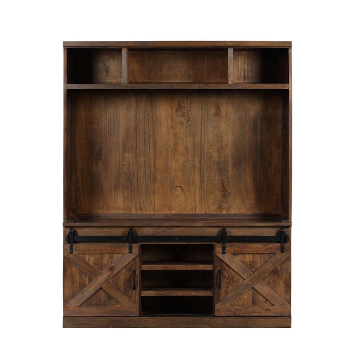 Dawson Rustic Brown Entertainment Center - Home And Beyond