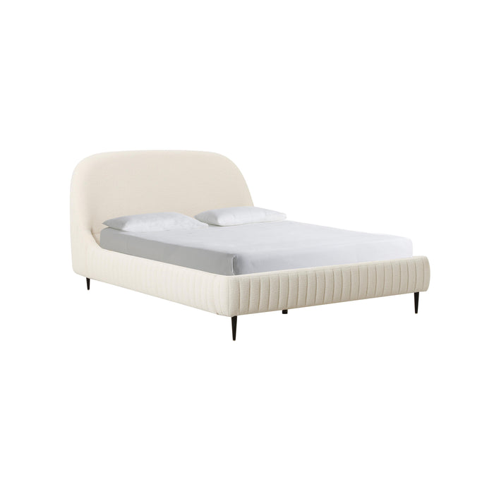 Denise Cream Boucle Bed in King image