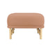 Desiree Mauve Velvet Ottoman - Home And Beyond