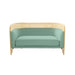 Desiree Ocean Blue Velvet Loveseat - Home And Beyond