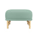 Desiree Ocean Blue Velvet Ottoman - Home And Beyond