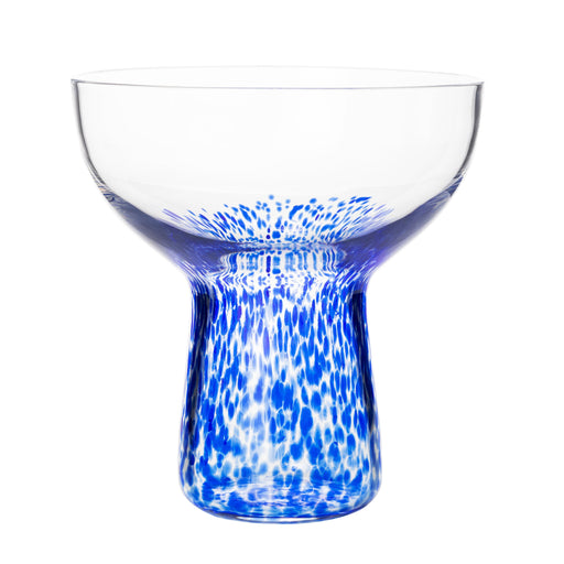 Dottie Blue Dots Handblown Cocktail Glass - Set of 4 image