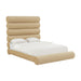 Durwin Champagne Velvet Bed in Queen image