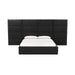 Eliana Black Velvet Queen Bed with Wings - Home And Beyond