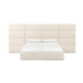Eliana Cream Boucle King Bed with Wings - Home And Beyond