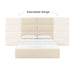 Eliana Cream Velvet King Bed - Home And Beyond