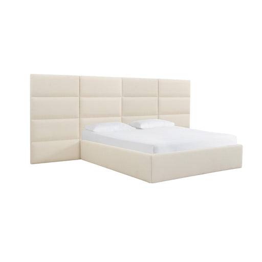 Eliana Cream Boucle King Bed with Wings image