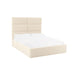 Eliana Cream Velvet Queen Bed image