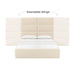 Eliana Cream Velvet Queen Bed - Home And Beyond