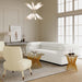 Elsa Cream Velvet Sofa - Home And Beyond