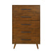 Emery Pecan 5 Drawer Chest - Home And Beyond