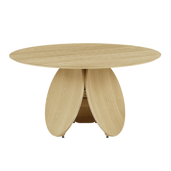 Emil Natural Oak Round Dining Table - Home And Beyond