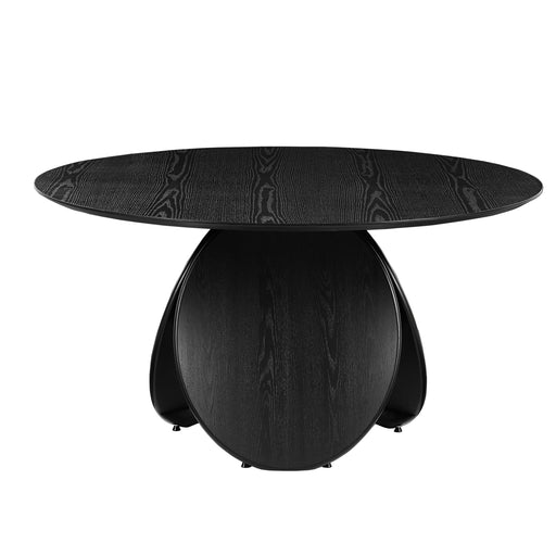 Emil Black Oak Round Dining Table image