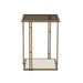 Emma Cream Ash & Glass Side Table - Home And Beyond