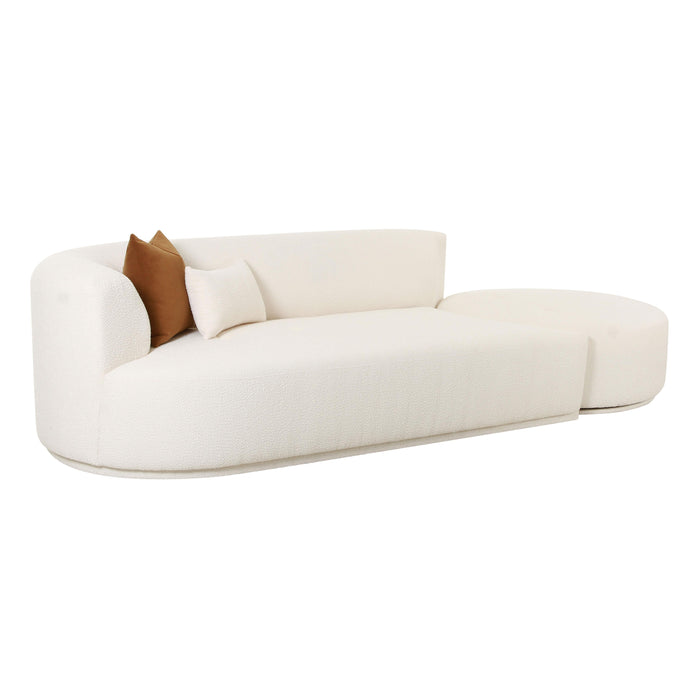 Fickle Cream Boucle 2-Piece Chaise Modular LAF Sofa image