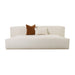 Fickle Cream Boucle Modular Armless Loveseat - Home And Beyond