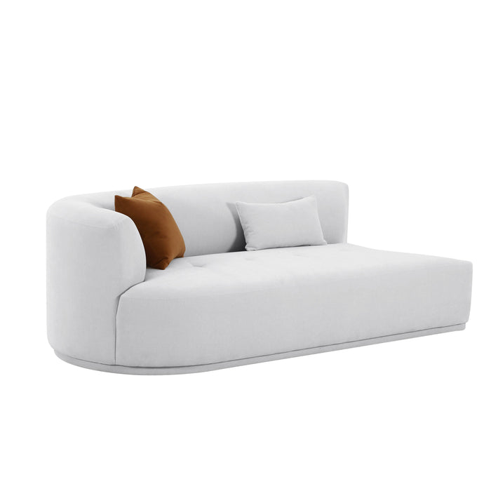 Fickle Grey Velvet Modular LAF Loveseat image