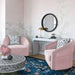 Flapper Blush Swivel Chair - Home And Beyond