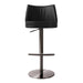 Gala Black Vegan Leather on Adjustable Stool - Home And Beyond