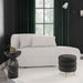 Galet Grey Velvet Chaise - Home And Beyond