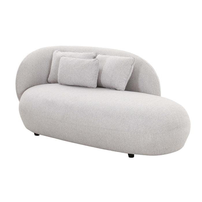 Galet Grey Velvet Chaise image