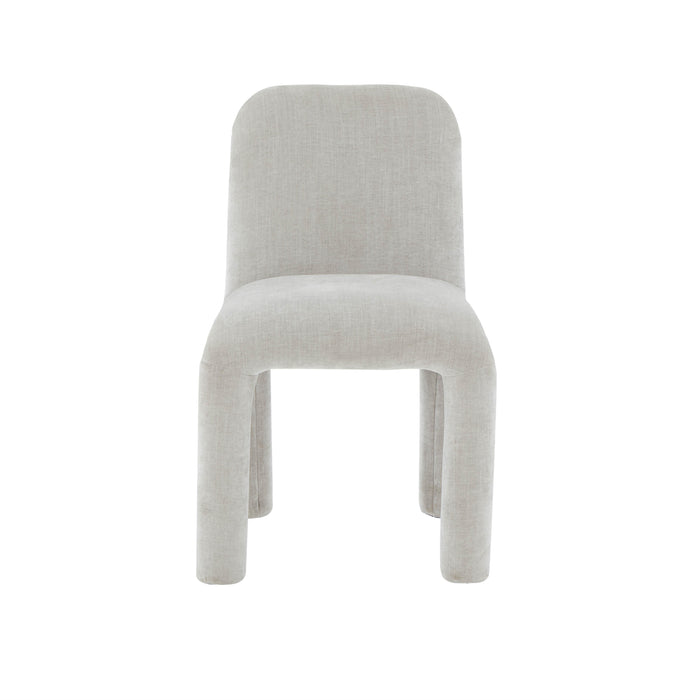 Georgia Light Grey Chenille Dining Chair - Home And Beyond