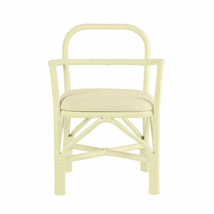 Ginny Cream Rattan Dining Chair - Home And Beyond