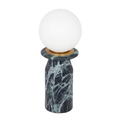 Globe Malachite Green Marble Lamp image