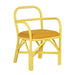 Ginny Yellow Rattan Dining Chair image