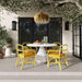 Ginny Yellow Rattan Dining Chair - Home And Beyond