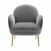 Gwen Grey Velvet Chair - Home And Beyond