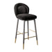 Hailey Charcoal Grey Velvet Counter Stool image