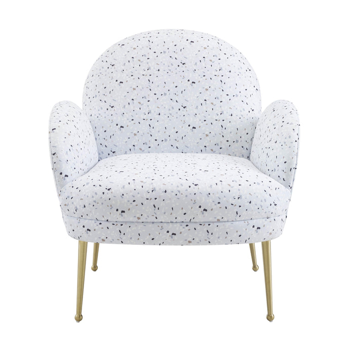 Gwen Terrazzo Velvet Chair - Home And Beyond