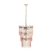 Hampshire Pink Acrylic 3-Tier Chandelier image