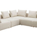 Hangover Cream Linen 5-Piece Modular L-Sectional - Home And Beyond