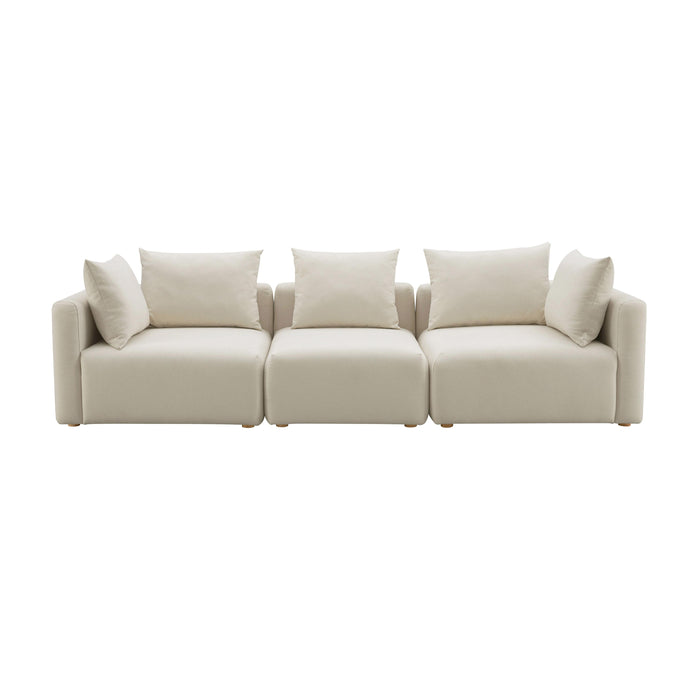 Hangover Cream Linen Sofa - Home And Beyond