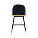 Harley Black Velvet Counter Stool - Home And Beyond