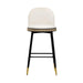 Harley Cream Velvet Bar Stool - Home And Beyond