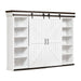 Harrison Distressed White Entertainment Center - Home And Beyond