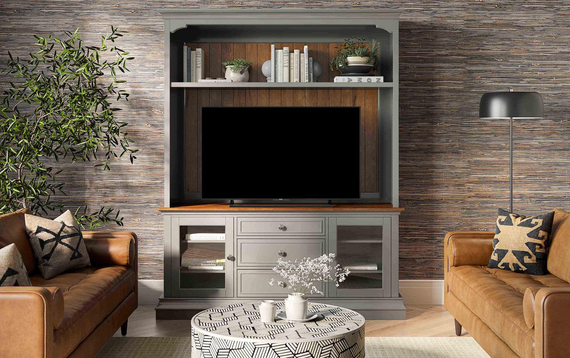 Hudson Gray Entertainment Center for TVs up to 70" - Home And Beyond