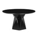 Iris Black Glass Dining Table - Home And Beyond