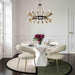 Iris White Glass Dining Table - Home And Beyond