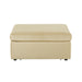 Jessie Champagne Velvet Modular Ottoman - Home And Beyond