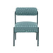 Jolene Green Patterned Linen Accent Chair - Home And Beyond